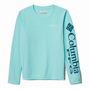 Columbia PFG Terminal Tackle™ Långärmad Tee Flickor LjusGröna (NEWUM3548)